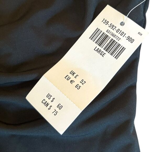 Abercrombie & Fitch Convertible Strappy Cutout Mini Dress Womens Large Black NEW - Picture 10 of 14